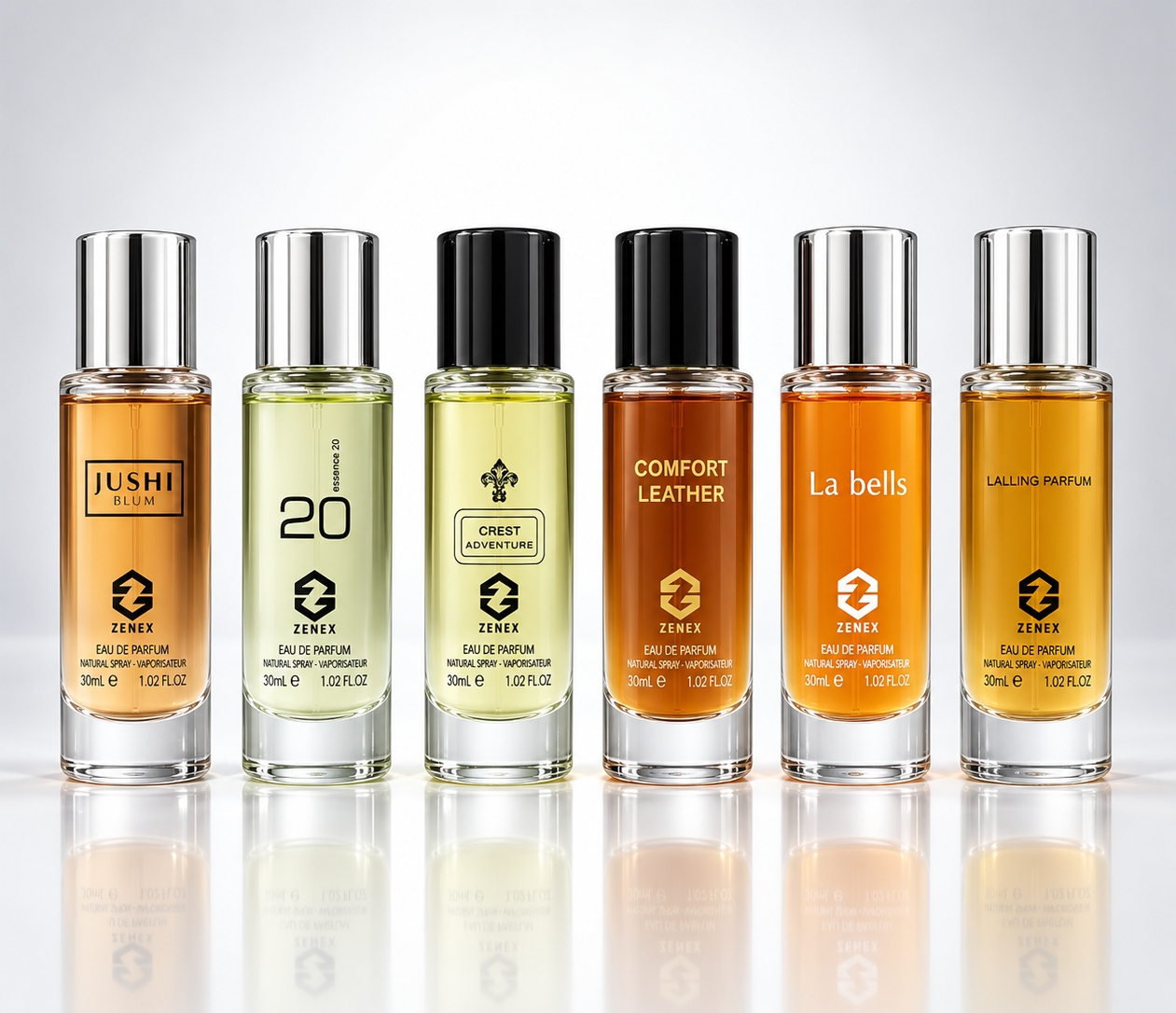 پک 6 عددی پرفروش زنیکس (شیش عطر 30 میل )